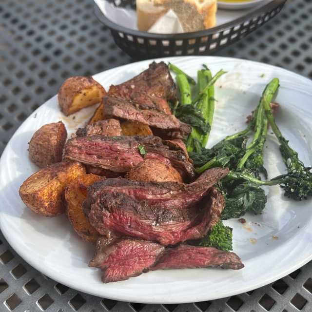 Grilled Skirt Steak Dinner.